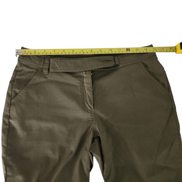 MOUNTAIN EQUIPMENT CO-OP Olive Green Stretch Capri Pants size 4 - Picture 9 of 12